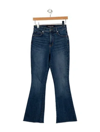 Pre-owned Veronica Beard High-rise Flared Jeans In Blue