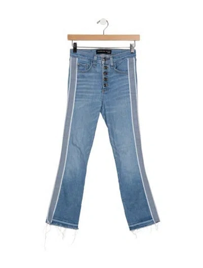 Pre-owned Veronica Beard High-rise Flared Jeans In Blue