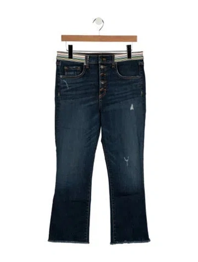 Pre-owned Veronica Beard High-rise Flared Jeans In Blue