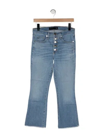 Pre-owned Veronica Beard High-rise Flared Jeans In Blue