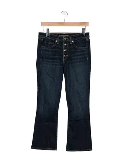 Pre-owned Veronica Beard High-rise Flared Jeans In Blue