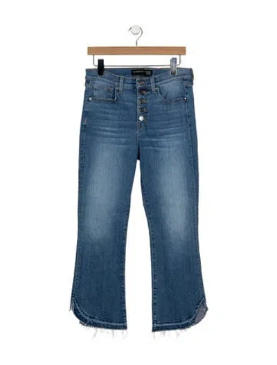 Pre-owned Veronica Beard High-rise Flared Jeans In Blue