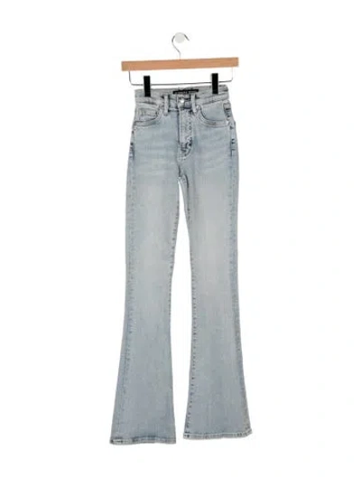 Pre-owned Veronica Beard High-rise Flared Jeans In Blue