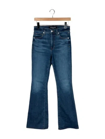 Pre-owned Veronica Beard High-rise Flared Jeans In Blue
