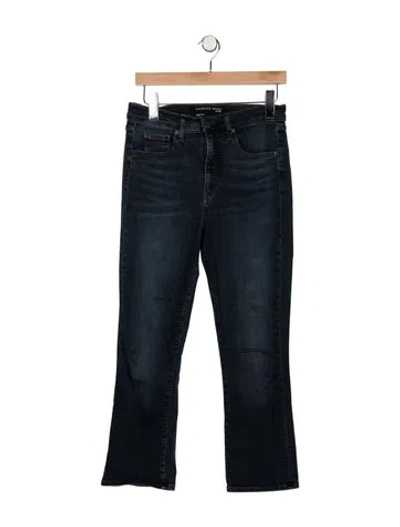 Pre-owned Veronica Beard High-rise Flared Jeans In Blue