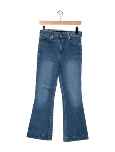 Pre-owned Veronica Beard High-rise Flared Jeans In Blue