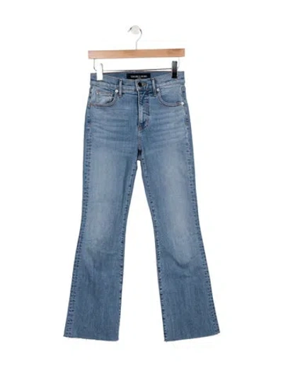 Pre-owned Veronica Beard High-rise Flared Jeans In Blue