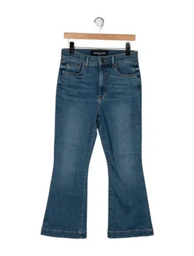 Pre-owned Veronica Beard High-rise Flared Jeans In Blue