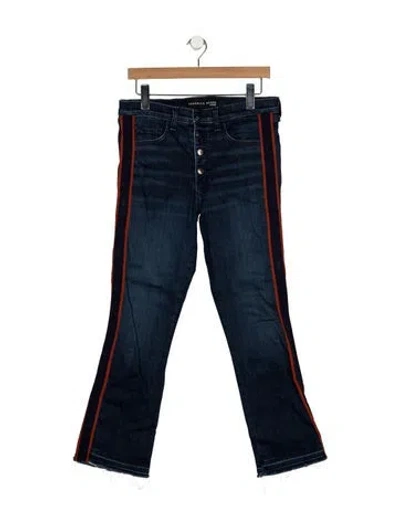 Pre-owned Veronica Beard High-rise Flared Jeans In Blue