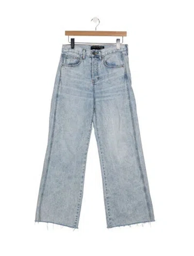 Pre-owned Veronica Beard High-rise Flared Jeans In Blue