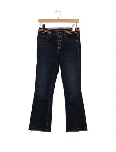 Pre-owned Veronica Beard High-rise Flared Jeans In Blue