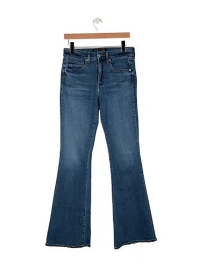 Pre-owned Veronica Beard High-rise Flared Jeans In Blue