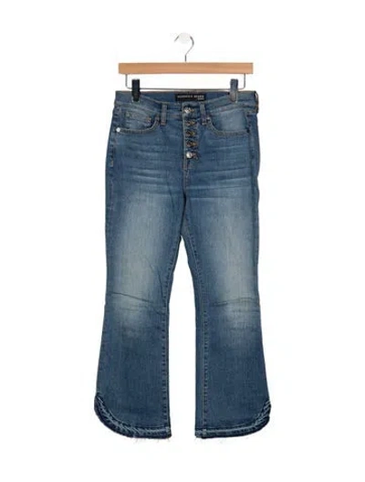 Pre-owned Veronica Beard High-rise Flared Jeans In Blue