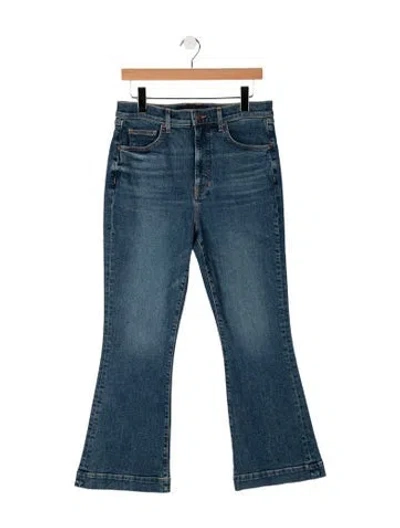 Pre-owned Veronica Beard High-rise Flared Jeans In Blue