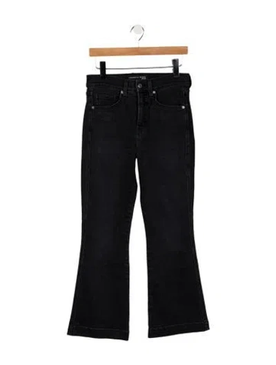 Pre-owned Veronica Beard High-rise Flared Jeans In Blue
