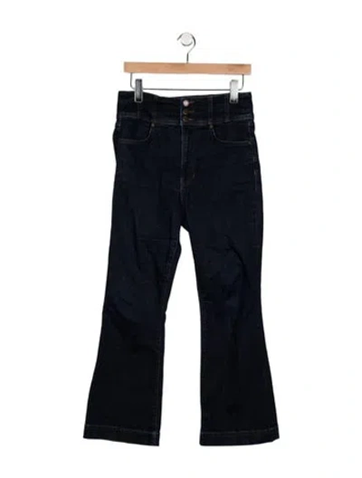 Pre-owned Veronica Beard High-rise Flared Jeans In Blue
