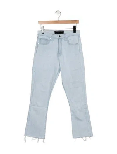 Pre-owned Veronica Beard High-rise Flared Jeans In Blue