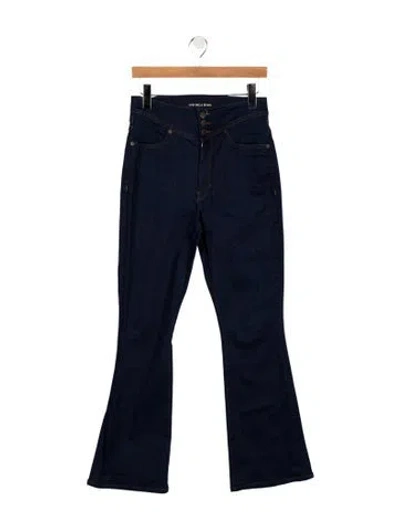 Pre-owned Veronica Beard High-rise Flared Jeans In Blue