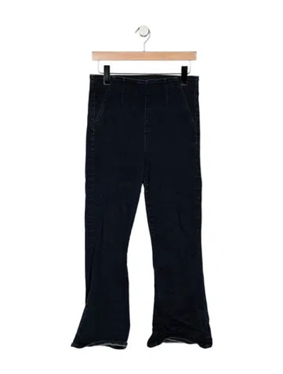 Pre-owned Veronica Beard High-rise Flared Jeans In Blue