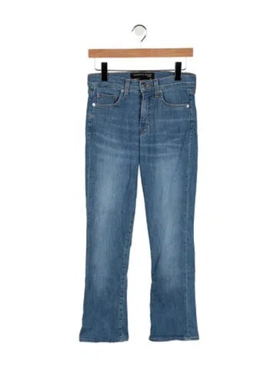 Pre-owned Veronica Beard High-rise Flared Jeans In Blue