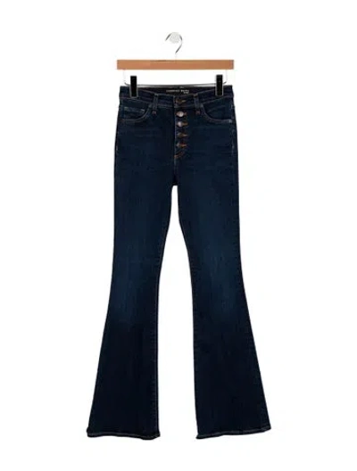 Pre-owned Veronica Beard High-rise Flared Jeans In Blue