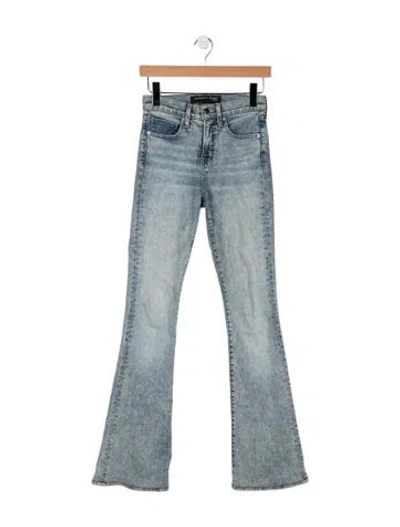 Pre-owned Veronica Beard High-rise Flared Jeans In Blue