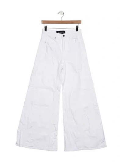 Pre-owned Veronica Beard High-rise Flared Jeans In Blue
