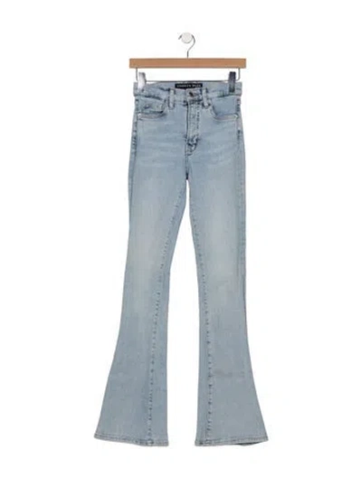 Pre-owned Veronica Beard High-rise Flared Jeans In Blue