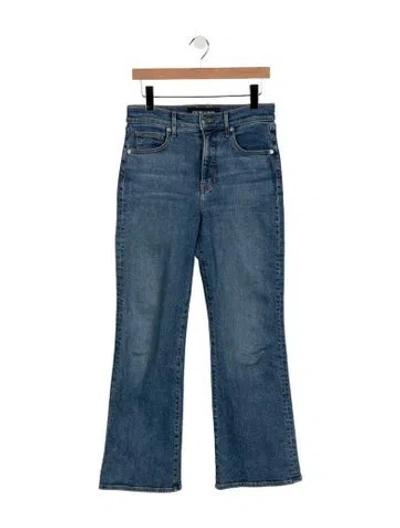 Pre-owned Veronica Beard High-rise Flared Jeans In Blue
