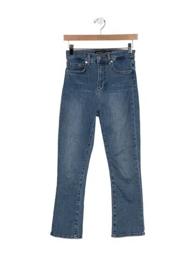 Pre-owned Veronica Beard High-rise Flared Jeans In Blue