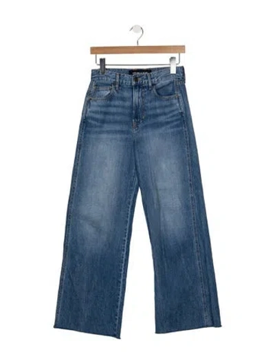 Pre-owned Veronica Beard High-rise Flared Jeans In Blue