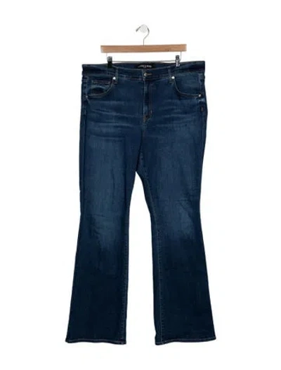 Pre-owned Veronica Beard High-rise Flared Jeans In Blue