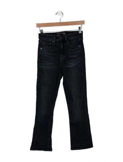 Pre-owned Veronica Beard High-rise Flared Jeans In Blue