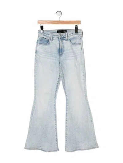 Pre-owned Veronica Beard High-rise Flared Jeans In Blue