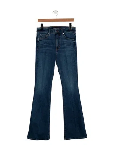 Pre-owned Veronica Beard High-rise Flared Jeans In Blue