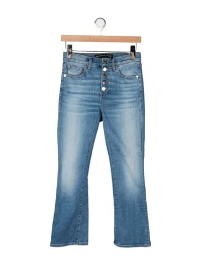 Pre-owned Veronica Beard High-rise Flared Jeans In Blue