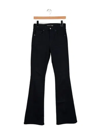 Pre-owned Veronica Beard High-rise Flared Jeans In Blue
