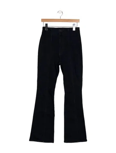 Pre-owned Veronica Beard High-rise Flared Jeans In Blue