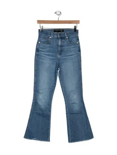 Pre-owned Veronica Beard High-rise Flared Jeans In Blue