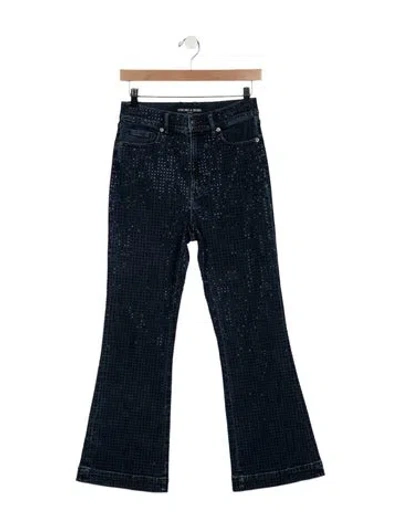 Pre-owned Veronica Beard High-rise Flared Jeans In Blue