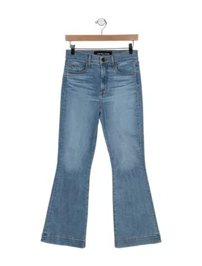 Pre-owned Veronica Beard High-rise Flared Jeans In Blue