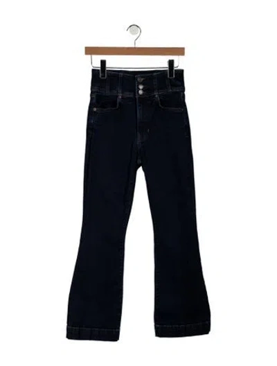 Pre-owned Veronica Beard High-rise Flared Jeans In Blue