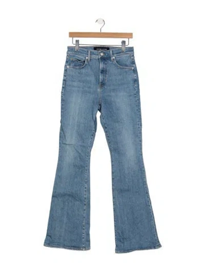 Pre-owned Veronica Beard High-rise Flared Jeans In Blue