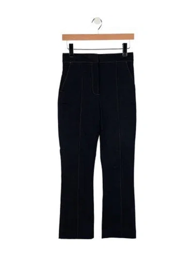 Pre-owned Veronica Beard High-rise Flared Jeans In Blue