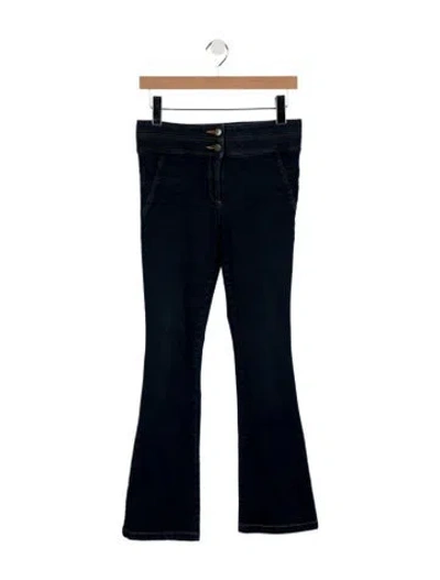 Pre-owned Veronica Beard High-rise Flared Jeans In Blue