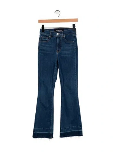 Pre-owned Veronica Beard High-rise Flared Jeans In Blue