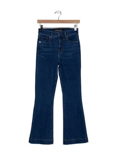 Pre-owned Veronica Beard High-rise Flared Jeans In Blue