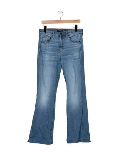 Pre-owned Veronica Beard High-rise Flared Jeans In Blue