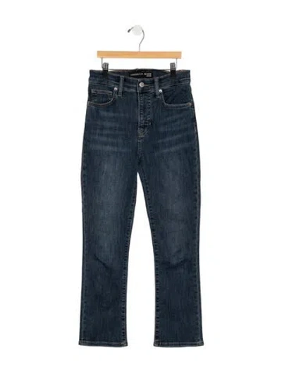 Pre-owned Veronica Beard High-rise Flared Jeans In Blue