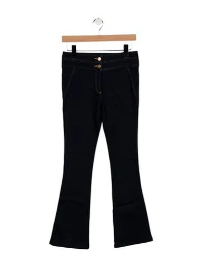 Pre-owned Veronica Beard High-rise Flared Jeans In Blue